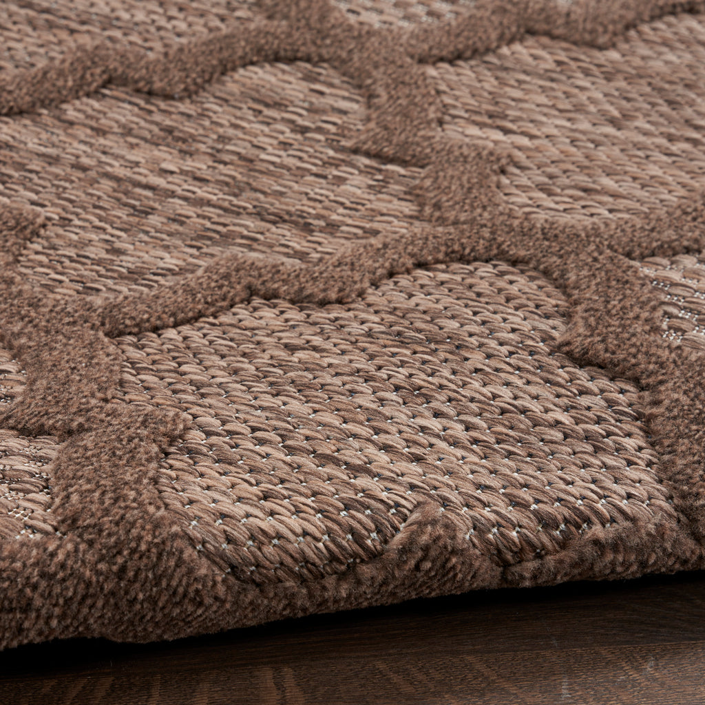 nourison easy care nes01 brown rug