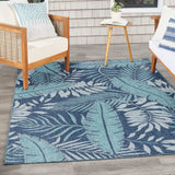 nourison garden oasis goa02 navy rug