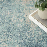 nourison astra machine washable asw07 blue ivory rug
