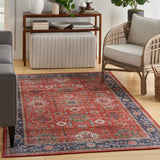 nourison fulton ful12 rust rug