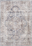 Hauteloom Mignon MIG Charcoal Machine Made Chenille-Polyester Rug