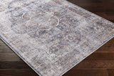 Hauteloom Mignon MIG Charcoal Machine Made Chenille-Polyester Rug