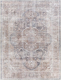 Hauteloom Mignon MIG Charcoal Machine Made Chenille-Polyester Rug