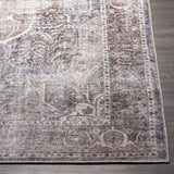 Hauteloom Mignon MIG Charcoal Machine Made Chenille-Polyester Rug