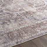 Hauteloom Mignon MIG Charcoal Machine Made Chenille-Polyester Rug