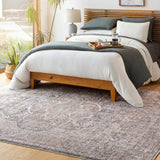 Hauteloom Mignon MIG Charcoal Machine Made Chenille-Polyester Rug