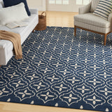 nourison nourison essentials nre04 navy ivory rug