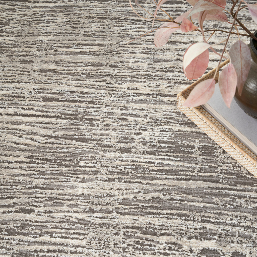 nourison sustainable trends sut01 ivory grey rug
