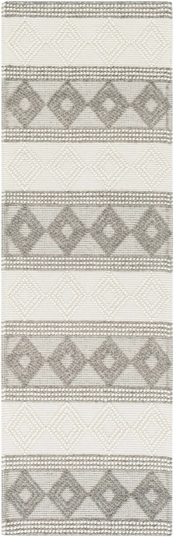 Hauteloom Mineola MINEO Charcoal Woven/Flatwoven Wool Rug