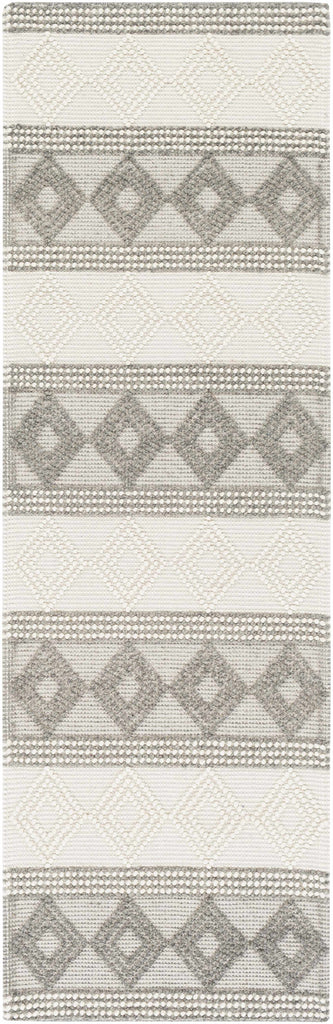 Hauteloom Mineola MINEO Charcoal Woven/Flatwoven Wool Rug