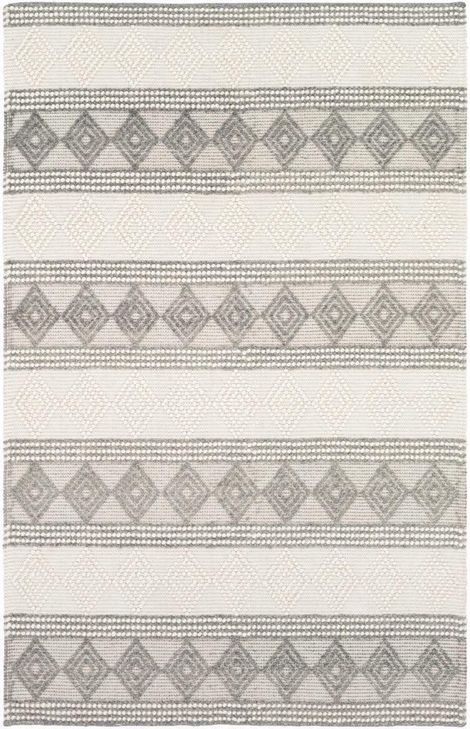 Hauteloom Mineola MINEO Charcoal Woven/Flatwoven Wool Rug