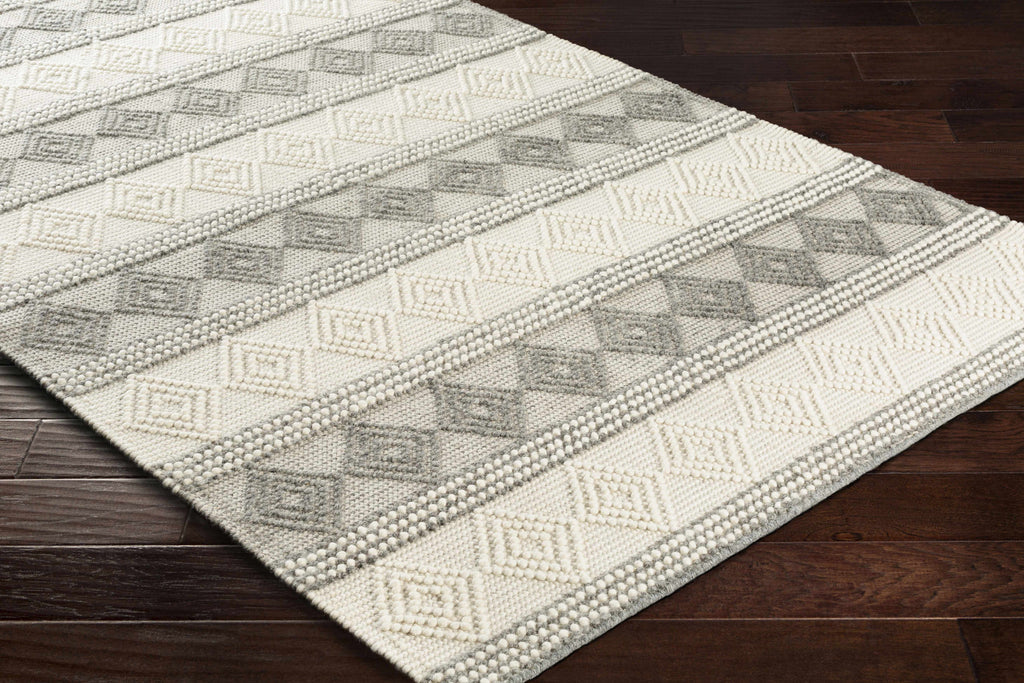 Hauteloom Mineola MINEO Charcoal Woven/Flatwoven Wool Rug