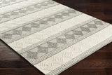 Hauteloom Mineola MINEO Charcoal Woven/Flatwoven Wool Rug