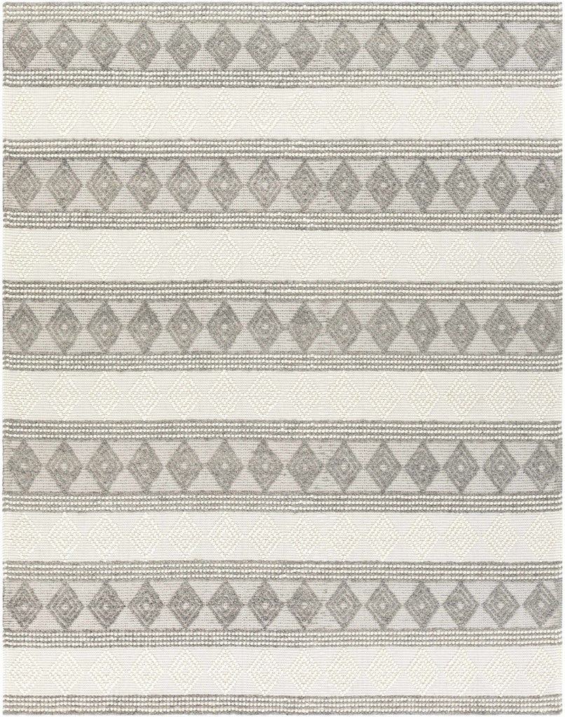 Hauteloom Mineola MINEO Charcoal Woven/Flatwoven Wool Rug