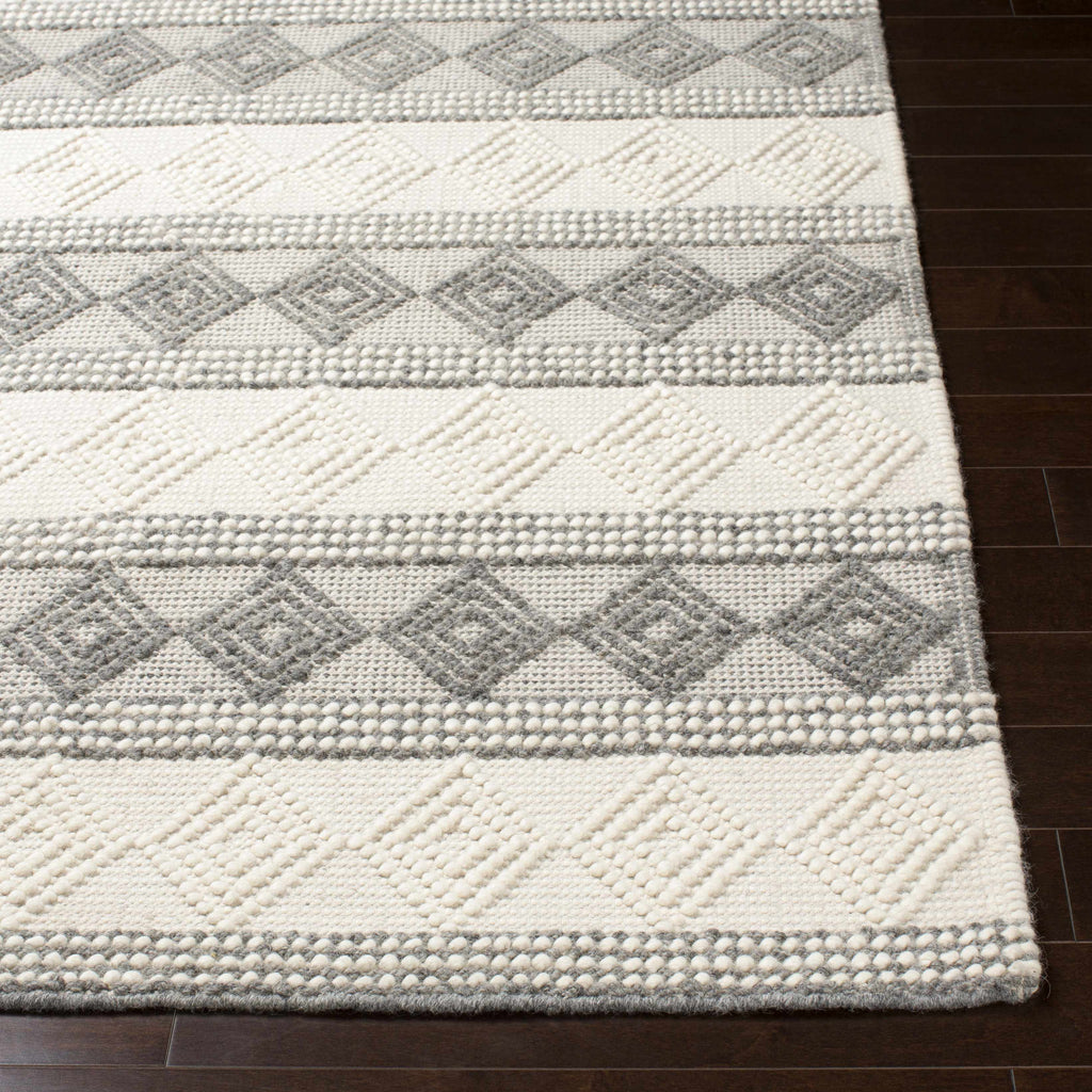 Hauteloom Mineola MINEO Charcoal Woven/Flatwoven Wool Rug