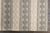 Hauteloom Mineola MINEO Charcoal Woven/Flatwoven Wool Rug