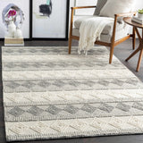 Hauteloom Mineola MINEO Charcoal Woven/Flatwoven Wool Rug