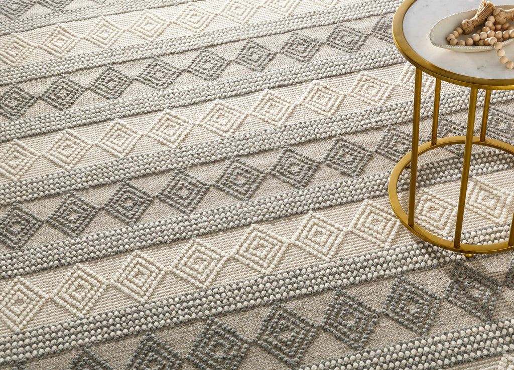 Hauteloom Mineola MINEO Charcoal Woven/Flatwoven Wool Rug