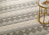 Hauteloom Mineola MINEO Charcoal Woven/Flatwoven Wool Rug