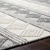 Hauteloom Mineola MINEO Charcoal Woven/Flatwoven Wool Rug