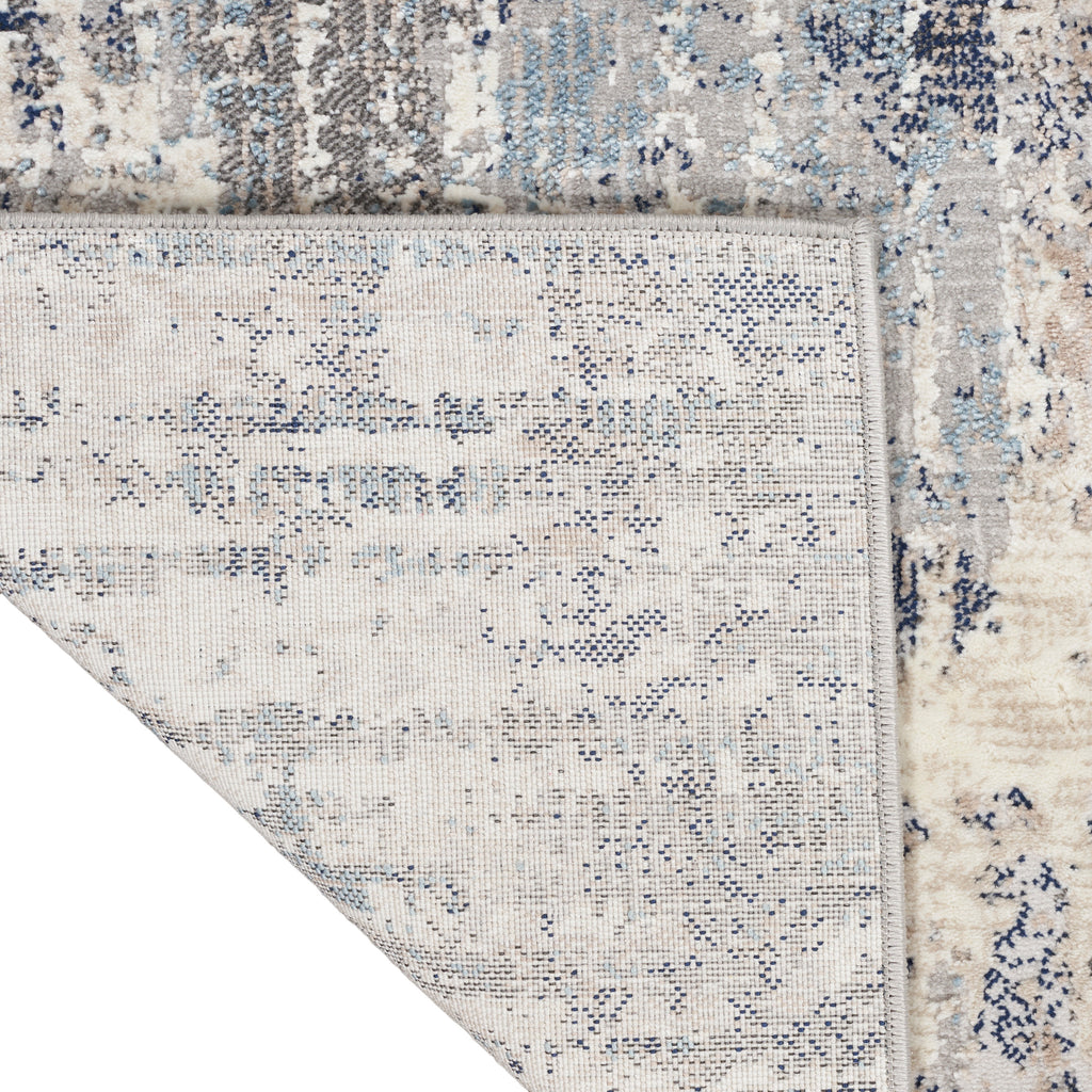 nourison ck022 infinity ifn04 ivory grey blue rug