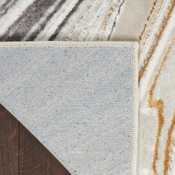 nourison glitz glz21 grey gold rug