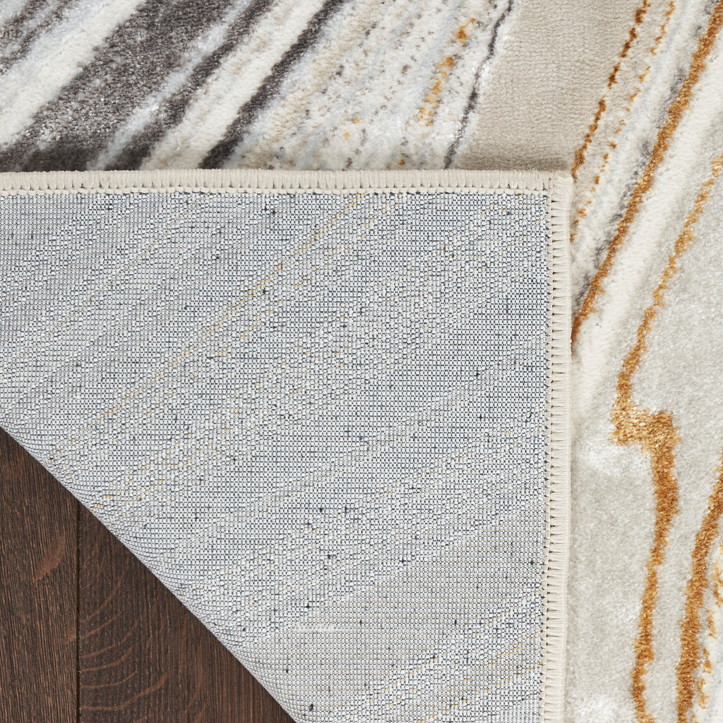 nourison glitz glz21 grey gold rug