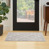 nourison easy care nes01 silver grey rug