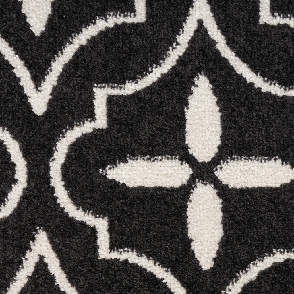 nourison nourison essentials nre04 black ivory rug