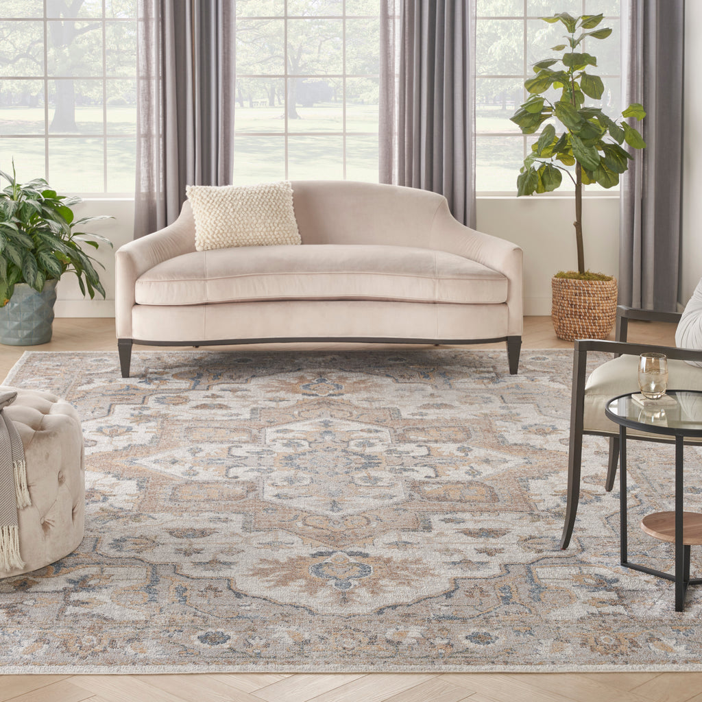 nourison astra machine washable asw12 silver grey rug