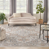 nourison astra machine washable asw12 silver grey rug