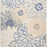 nourison passion psn17 ivory grey blue rug