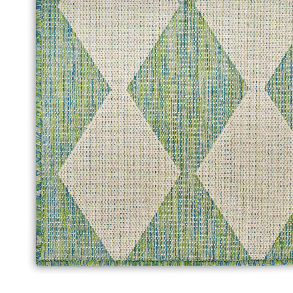 nourison positano pos04 blue green rug