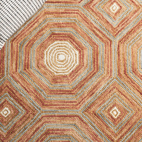 safavieh clearance micro loop mlp638p rust rug