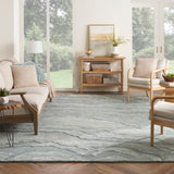 nourison graceful gru01 blue rug