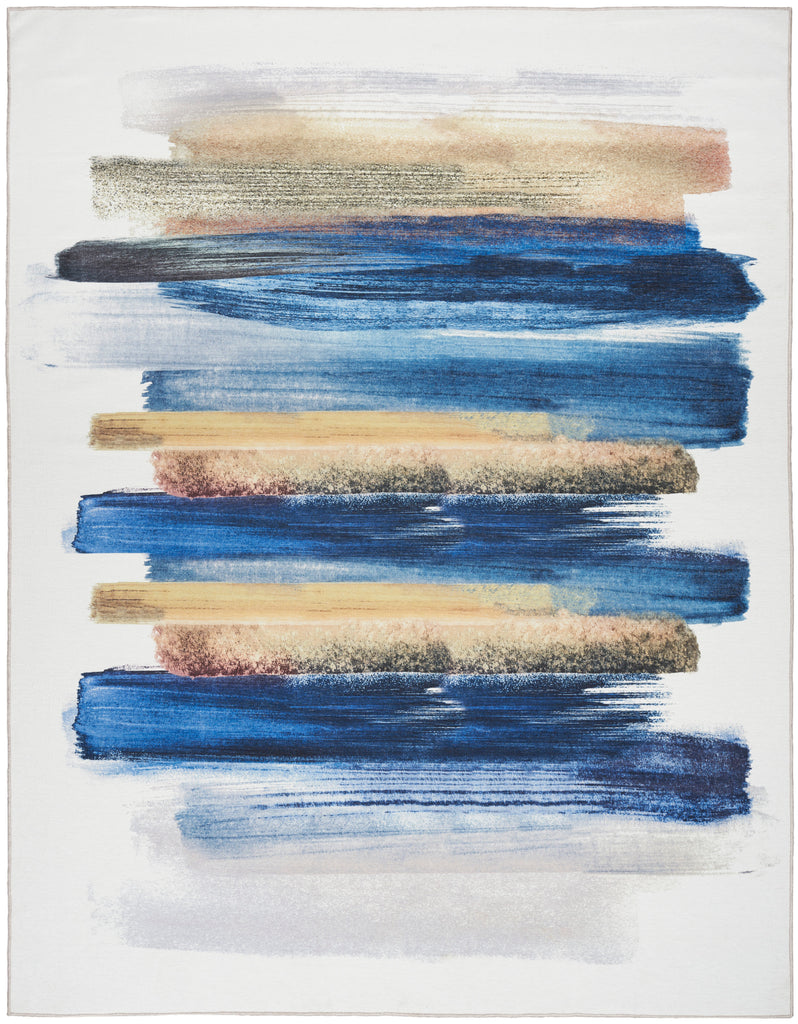 nourison nourison washables nwb09 blue multicolor rug