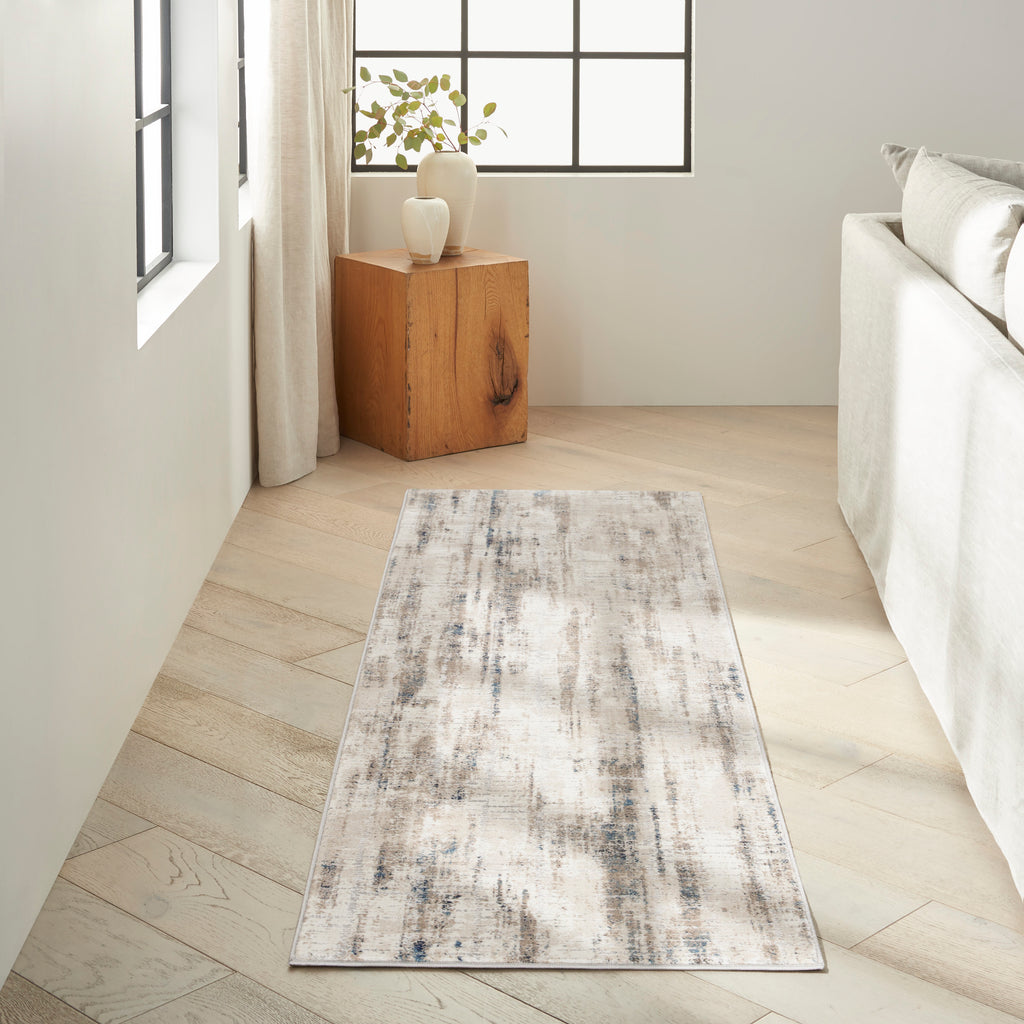nourison ck022 infinity ifn02 ivory grey blue rug