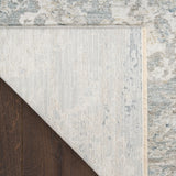 nourison envy evv01 blue silver rug