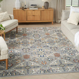 nourison allur alr03 grey rug