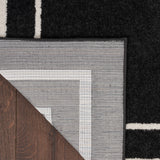 nourison nourison essentials nre02 black ivory rug