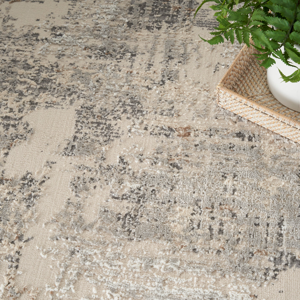 nourison sustainable trends sut04 beige grey rug