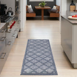 nourison easy care nes01 denim blue rug