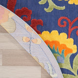 nourison aloha alh17 navy multicolor rug