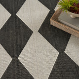 nourison positano pos04 black rug