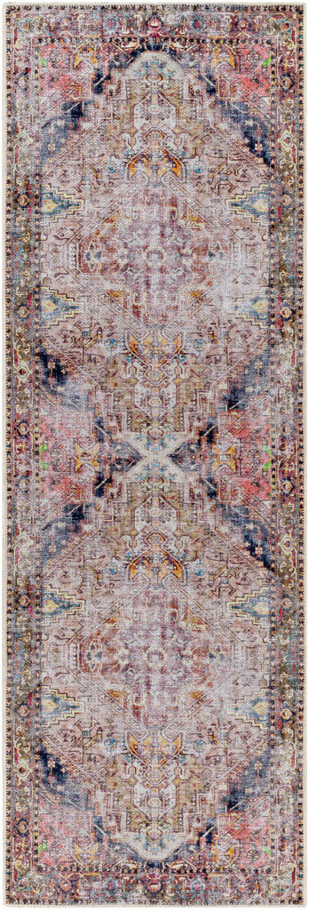 Hauteloom Monching MONCH Aqua Machine Made Polyester Rug