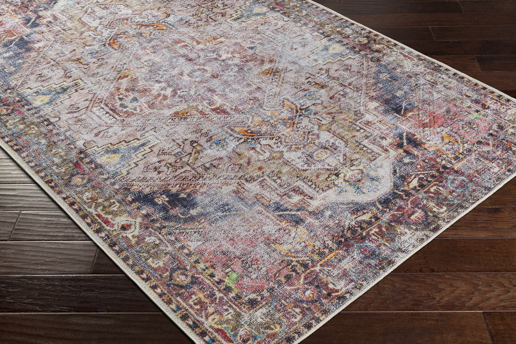 Hauteloom Monching MONCH Aqua Machine Made Polyester Rug