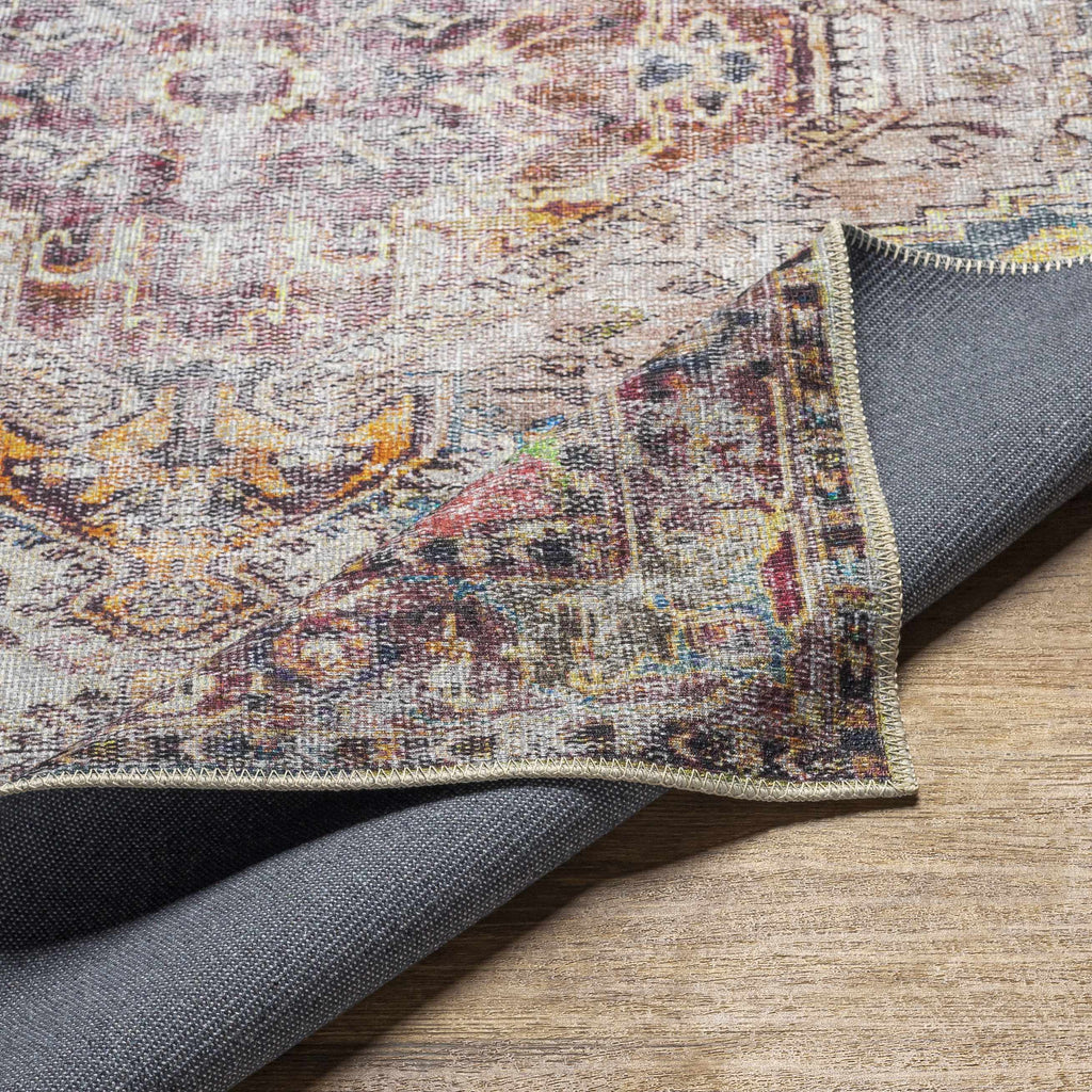 Hauteloom Monching MONCH Aqua Machine Made Polyester Rug
