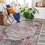 Hauteloom Monching MONCH Aqua Machine Made Polyester Rug