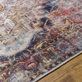 Hauteloom Monching MONCH Aqua Machine Made Polyester Rug