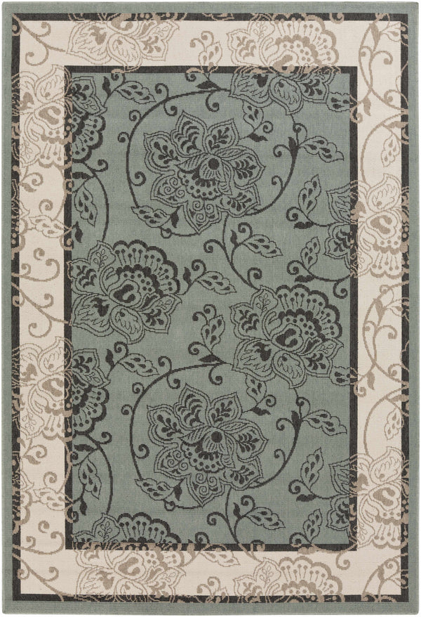 Hauteloom Montross MONTR Black Machine Made Olefin Rug